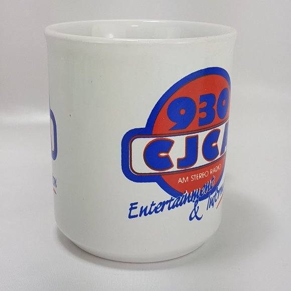 Vintage 930 CJCA Radio Mug Teacup Edmonton Alberta Broadcaster Collectible Retro - Picture 12 of 16